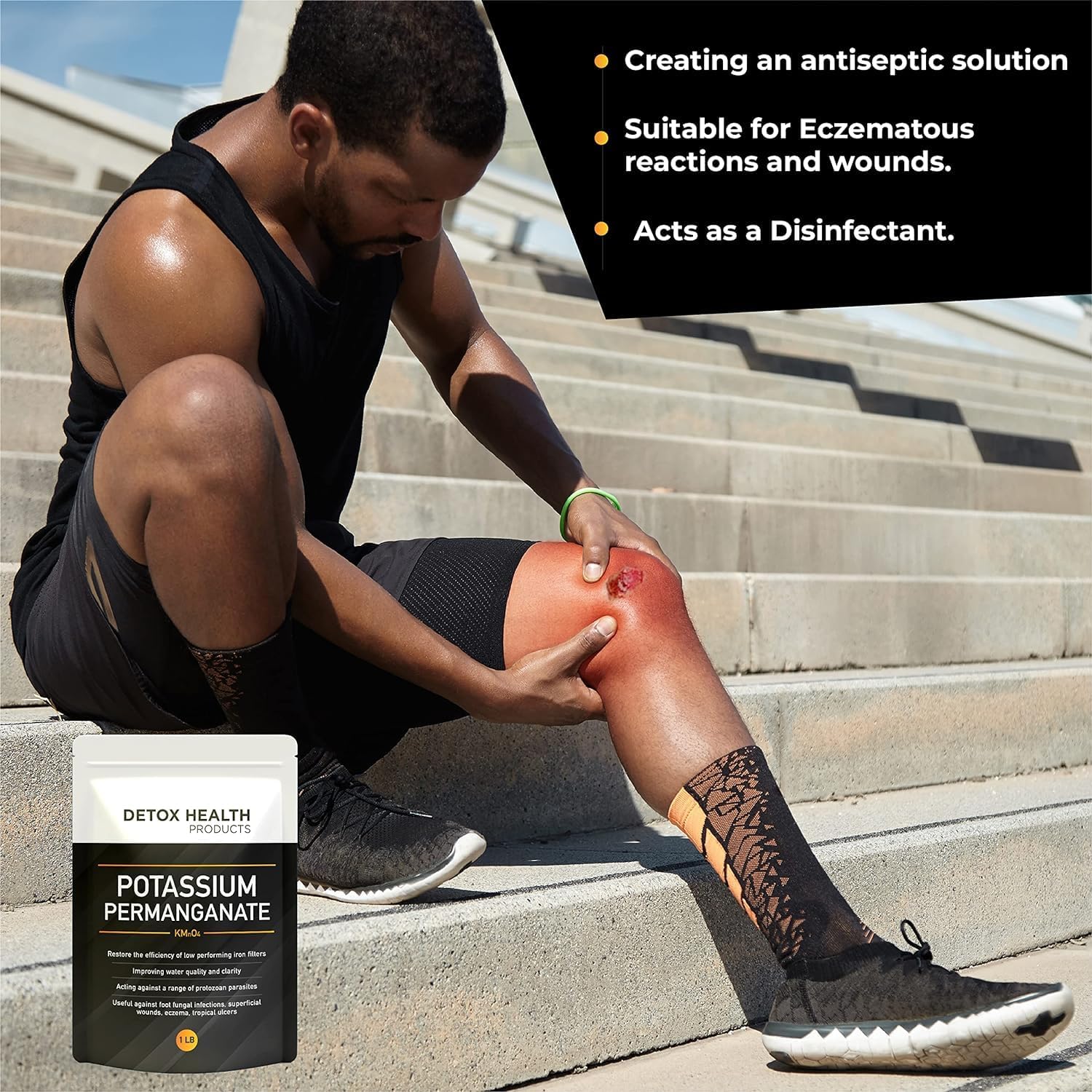 16 OZ Free Flowing Powder Potassium Permanganate Crystal for Detox Health