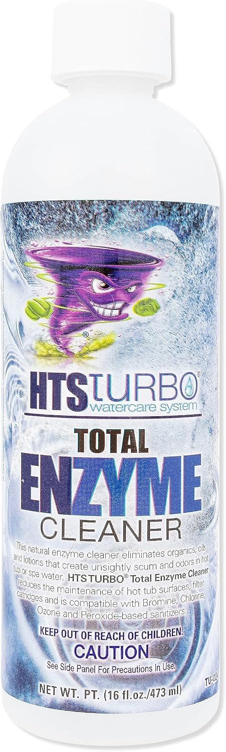 16 oz. HTS Turbo Total Enzyme for Hot Tubs and Spas - Powerful Enzyme Cleaner