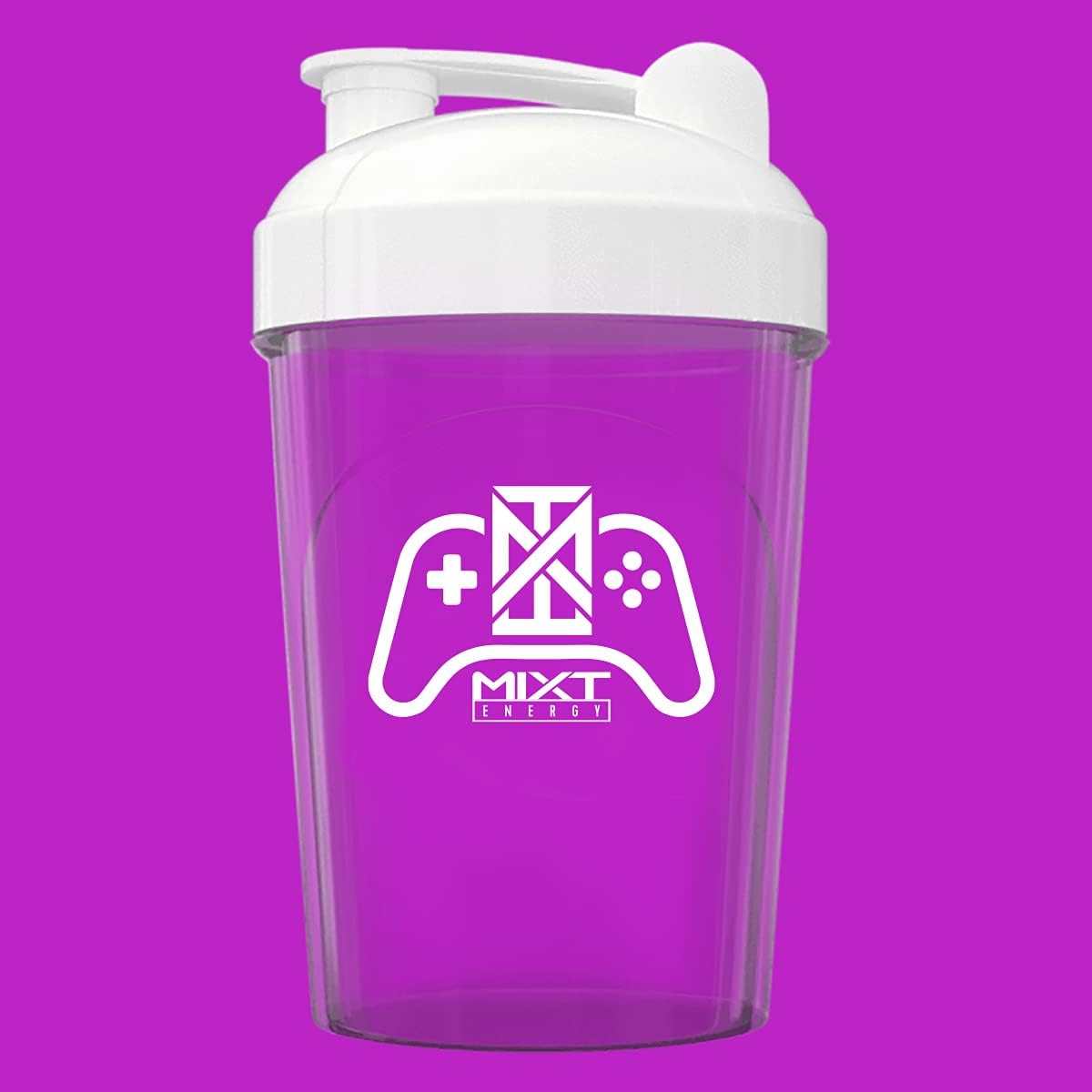 16 oz MIXT Energy Shaker Bottle with BPA-Free Lid and Mixing Technology - Game Controller Design