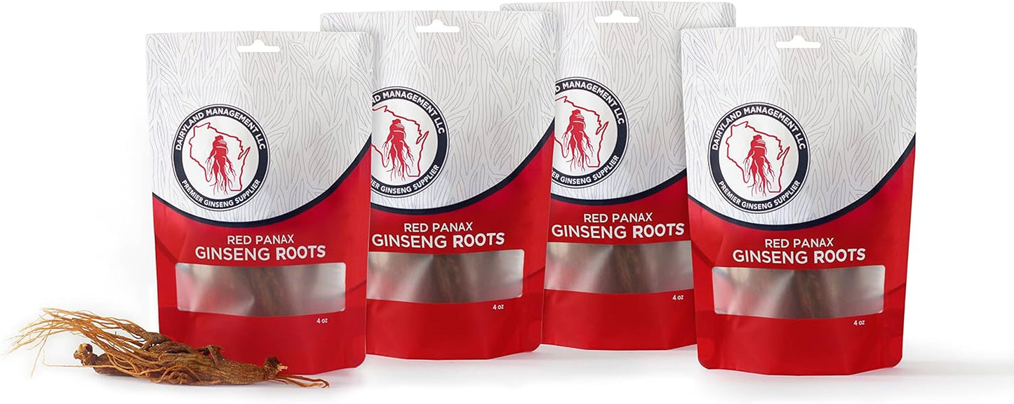 16 oz Pack of Authentic Korean Panax Ginseng Root - Non-GMO, Gluten Free - Ideal for Soup, Tea, and Congee