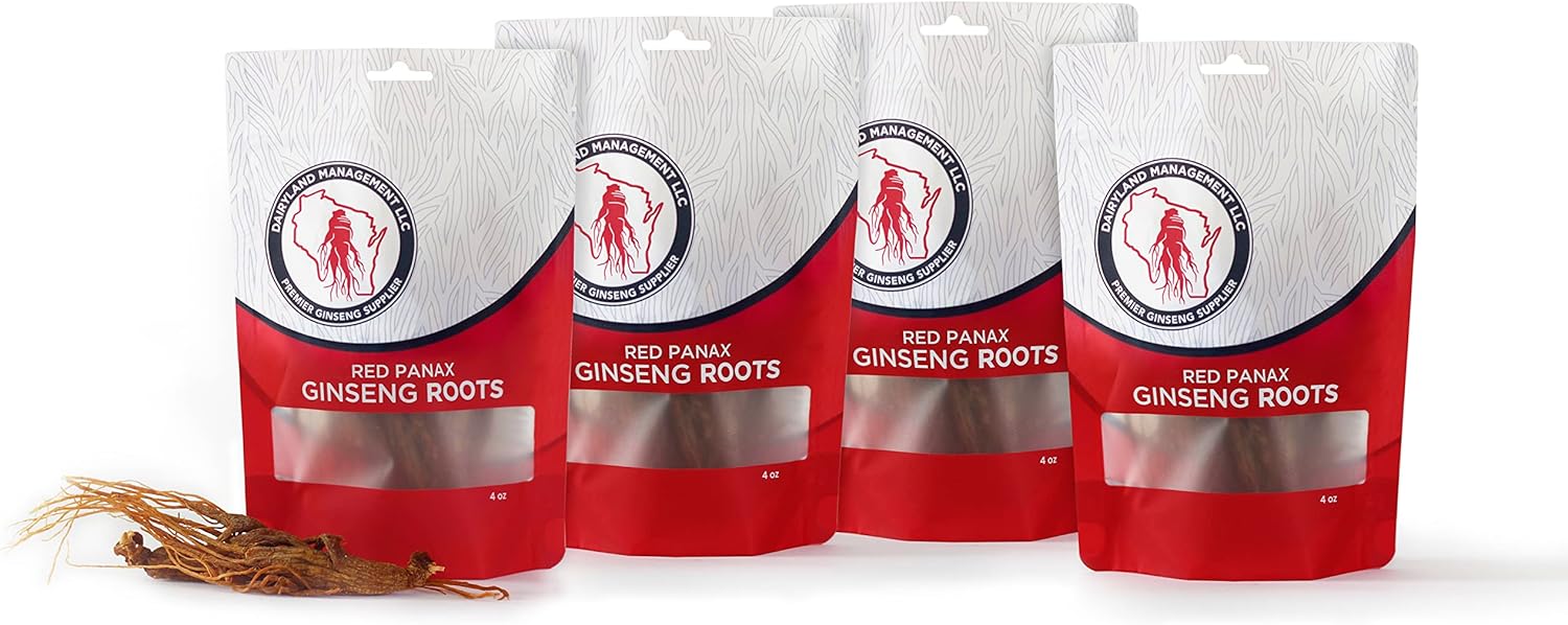 16 oz Pack of Authentic Korean Panax Ginseng Root - Non-GMO, Gluten Free - Ideal for Soup, Tea, and Congee
