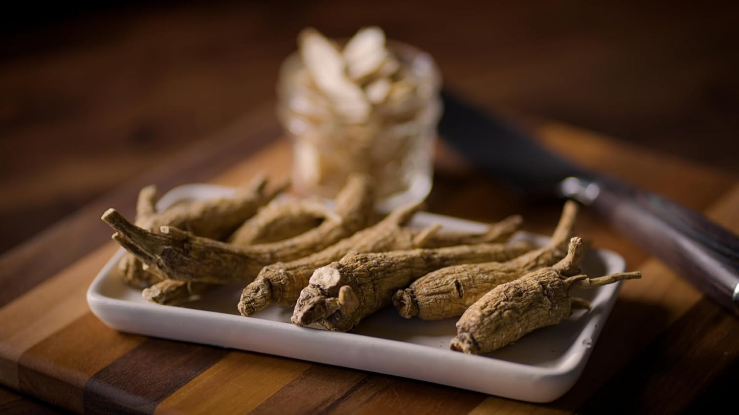 16 oz Pack of Wisconsin Ginseng Roots and Powder from Dairyland Management LLC - Farmer to Consumer Direct Shipping - Authentic American Ginseng Root
