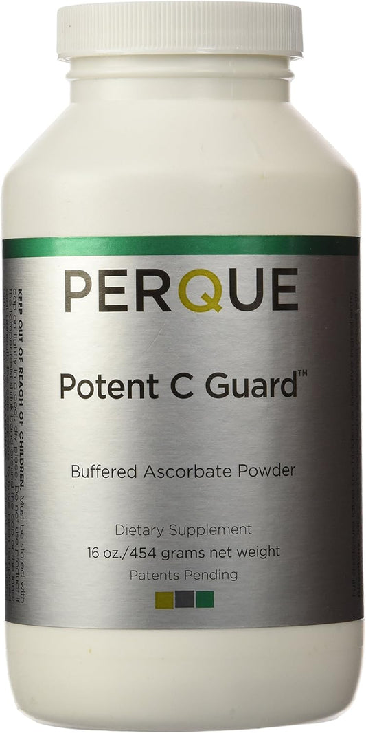 16 oz Perque Potent C Guard Powder - High-Quality Vitamin C Supplement