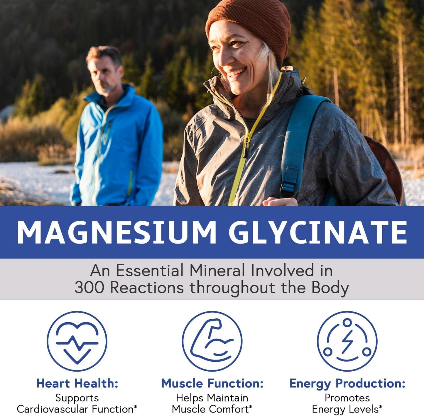 160mg Elixeed Magnesium Glycinate Capsules for Muscle, Bone & Nerve Health - Non-Buffered & Non-GMO - Maximum Bioavailability for Relaxation - 90 Count