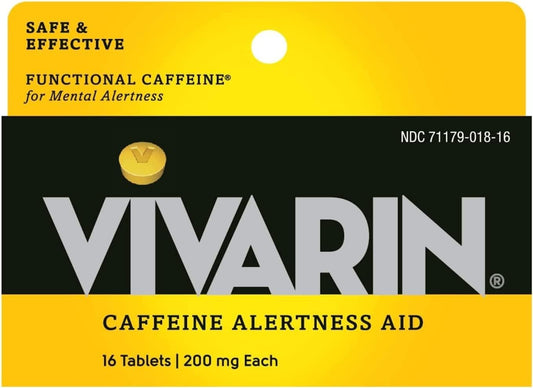 16ct Vivarin Caffeine Tablets - Boost Energy and Focus with 200mg of Caffeine per Tablet