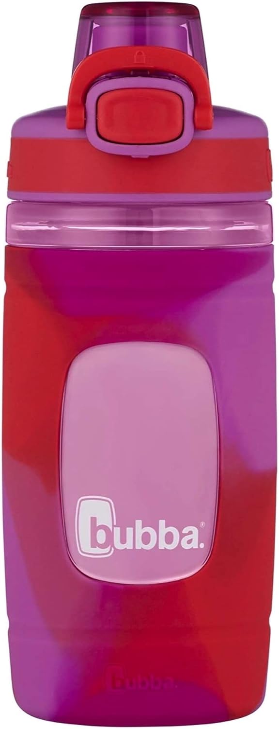 16oz Bubba Flo Kids Water Bottle, Mixed Berry Color with Watermelon & Wild Berry Wash, Pack of 1