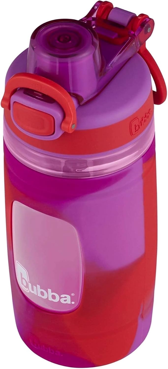 16oz Bubba Flo Kids Water Bottle, Mixed Berry Color with Watermelon & Wild Berry Wash, Pack of 1