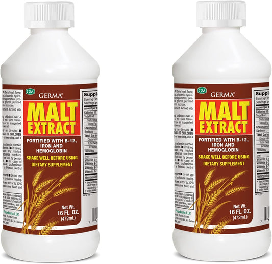 16oz Germa Malt Extract with B-12 and Iron - Pack of 2