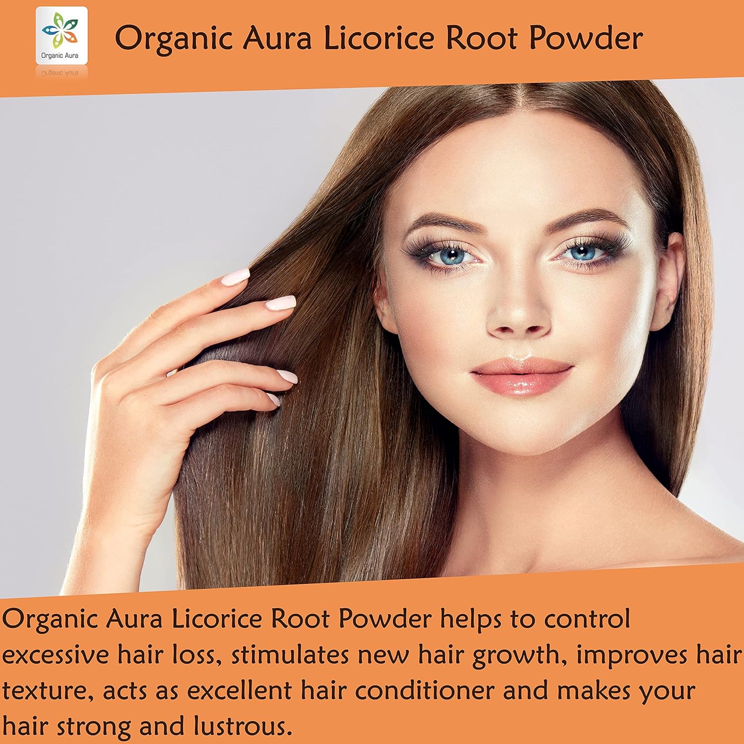 16oz Organic Aura Licorice Root Powder - Natural Digestive & Immune Support - Raw Superfood Supplement - Non-GMO & Gluten-Free