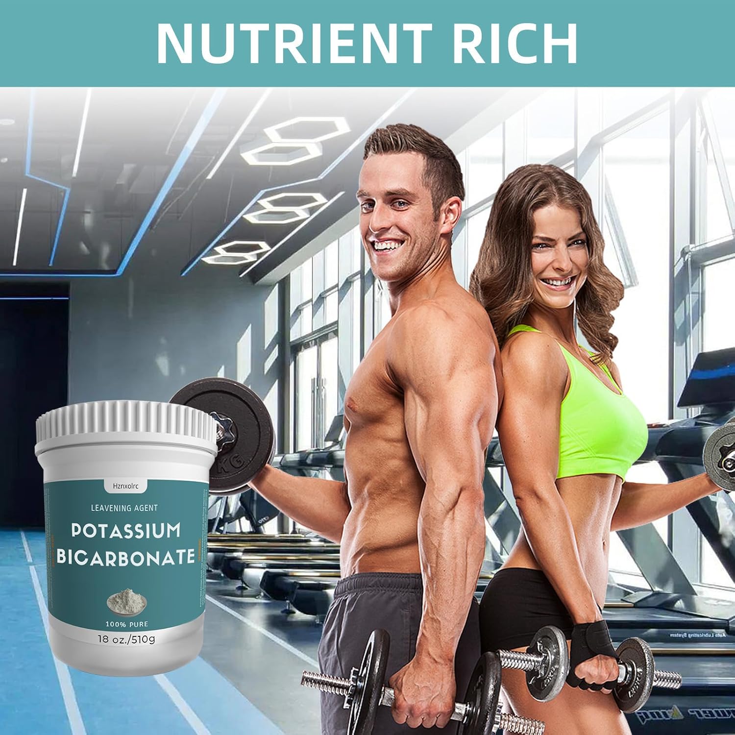 18 oz Pure Potassium Bicarbonate Powder for Wine, Cakes, Cookies - 100% Natural