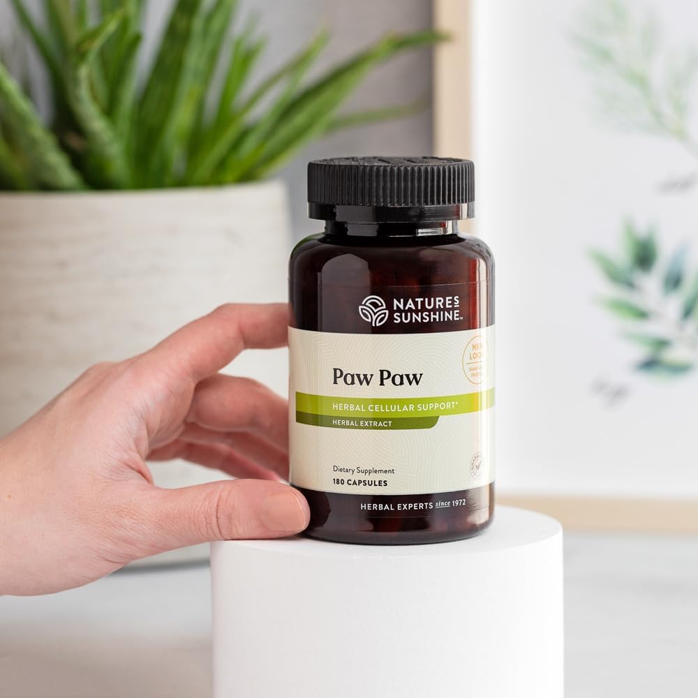 180 Capsules Nature's Sunshine Paw Paw Cell-Reg | 50+ Acetogenins for ATP Production & Blood Supply