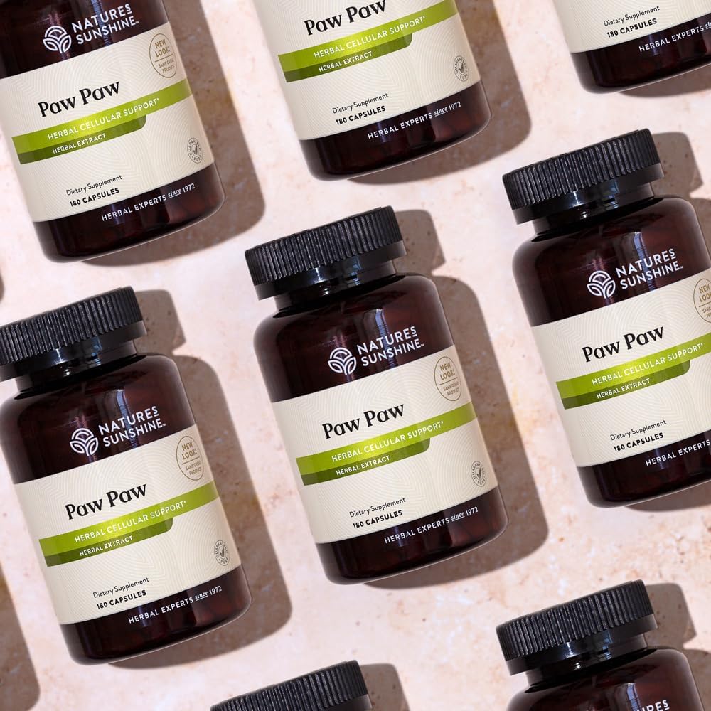 180 Capsules Nature's Sunshine Paw Paw Cell-Reg | 50+ Acetogenins for ATP Production & Blood Supply