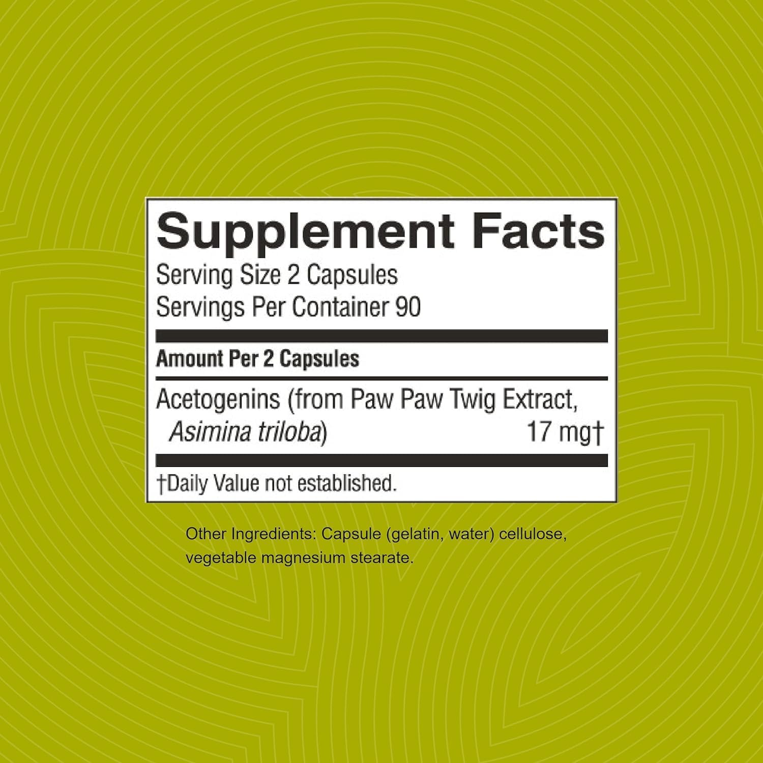 180 Capsules Nature's Sunshine Paw Paw Cell-Reg | 50+ Acetogenins for ATP Production & Blood Supply