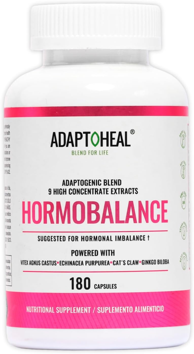 180 Capsules of ADAPTOHEAL Hormone and Circadian Rhythm Support Adaptogen Blend