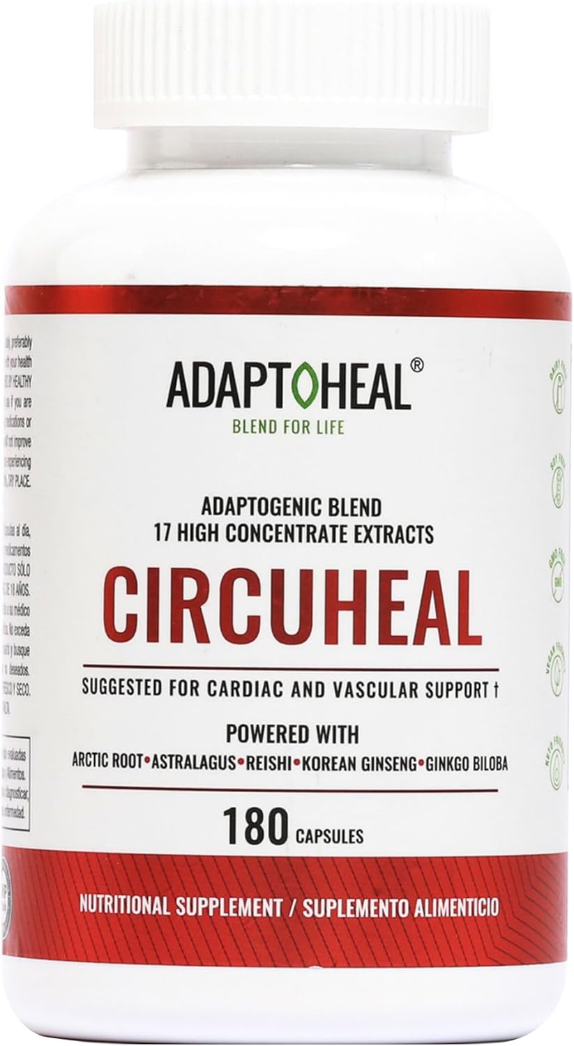 180 Capsules of ADAPTOHEAL Hormone and Circadian Rhythm Support Adaptogen Blend