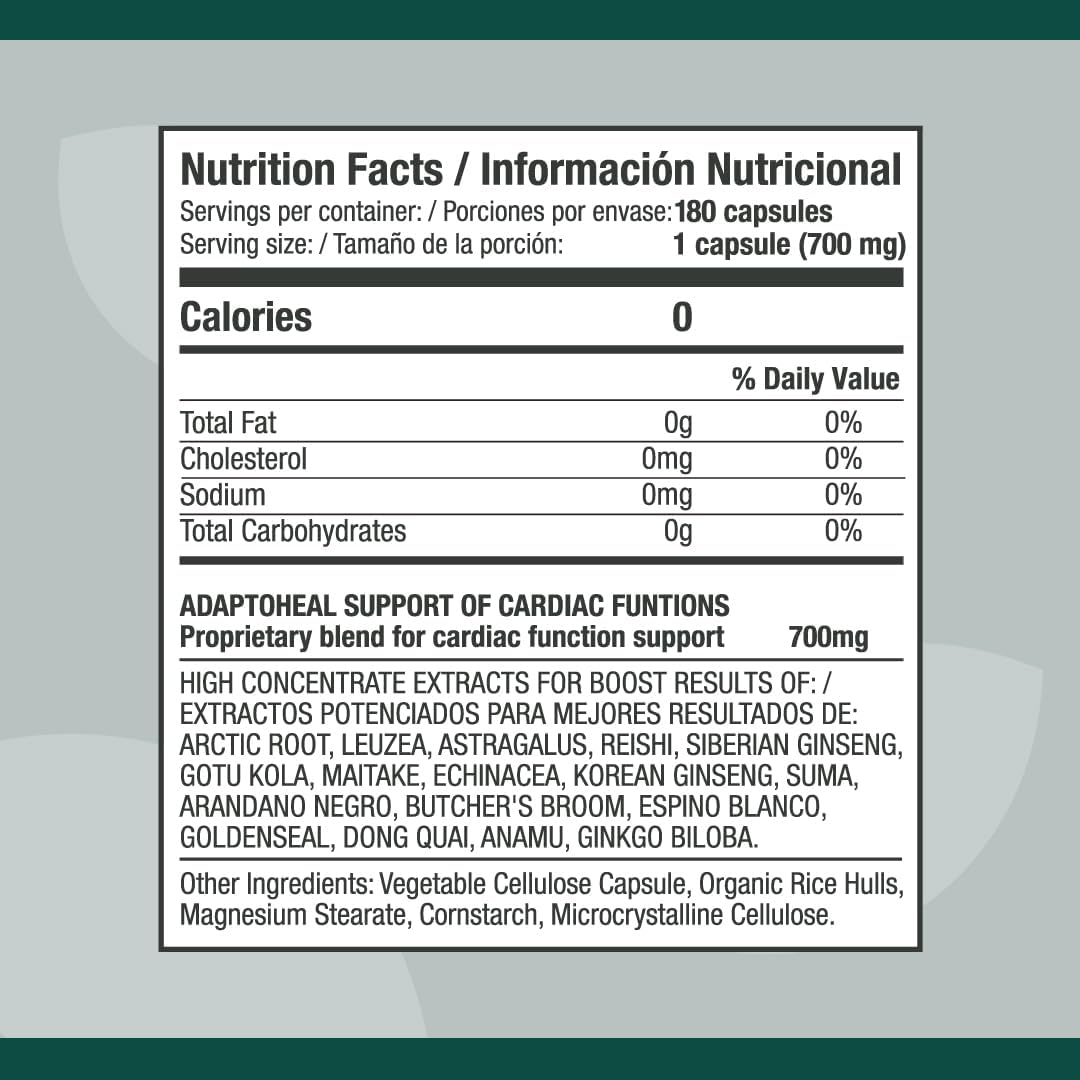 180 Capsules of ADAPTOHEAL Hormone and Circadian Rhythm Support Adaptogen Blend