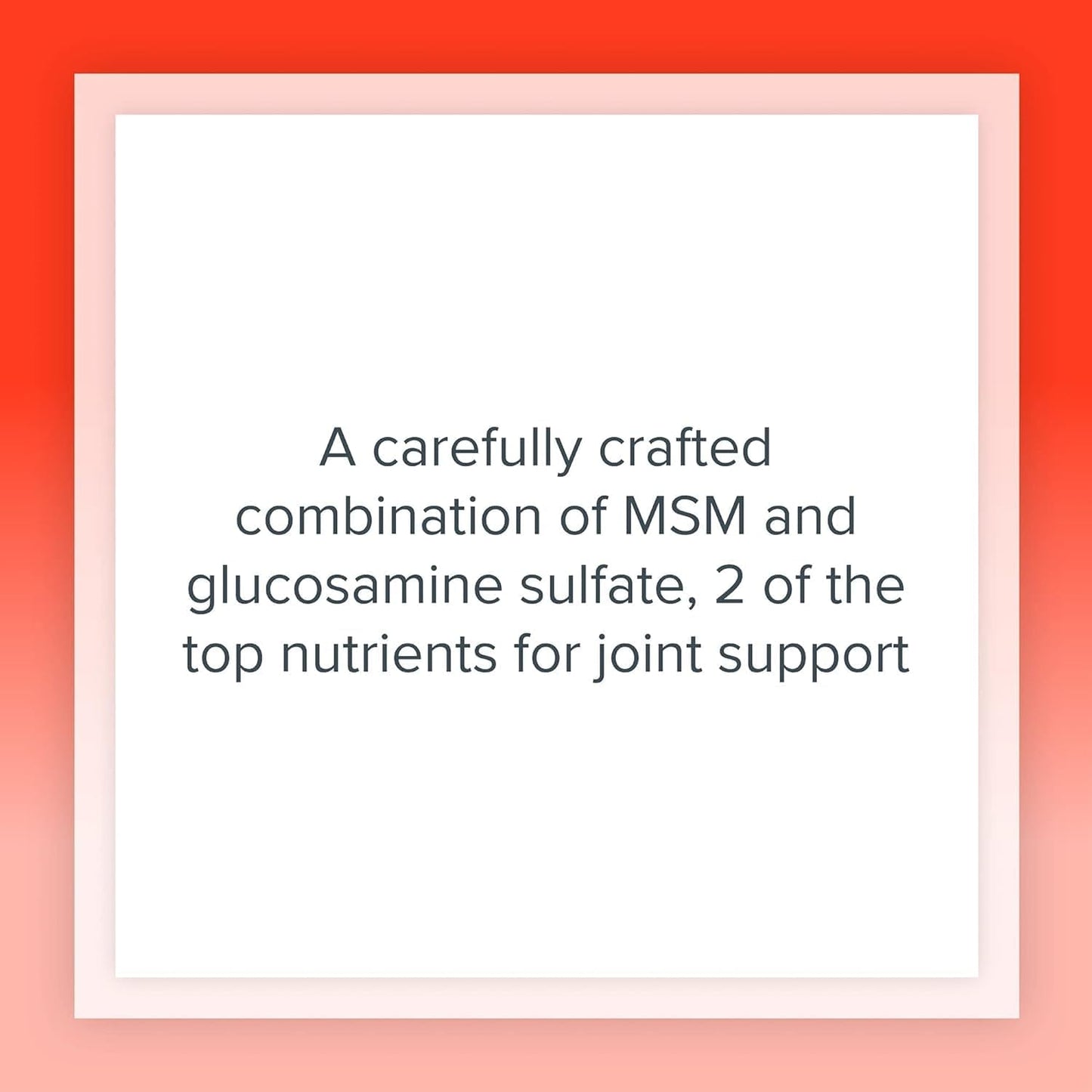 180 Capsules of Natural Factors MSM & Glucosamine Sulfate for Healthy Joints, Cartilage, and Connective Tissue