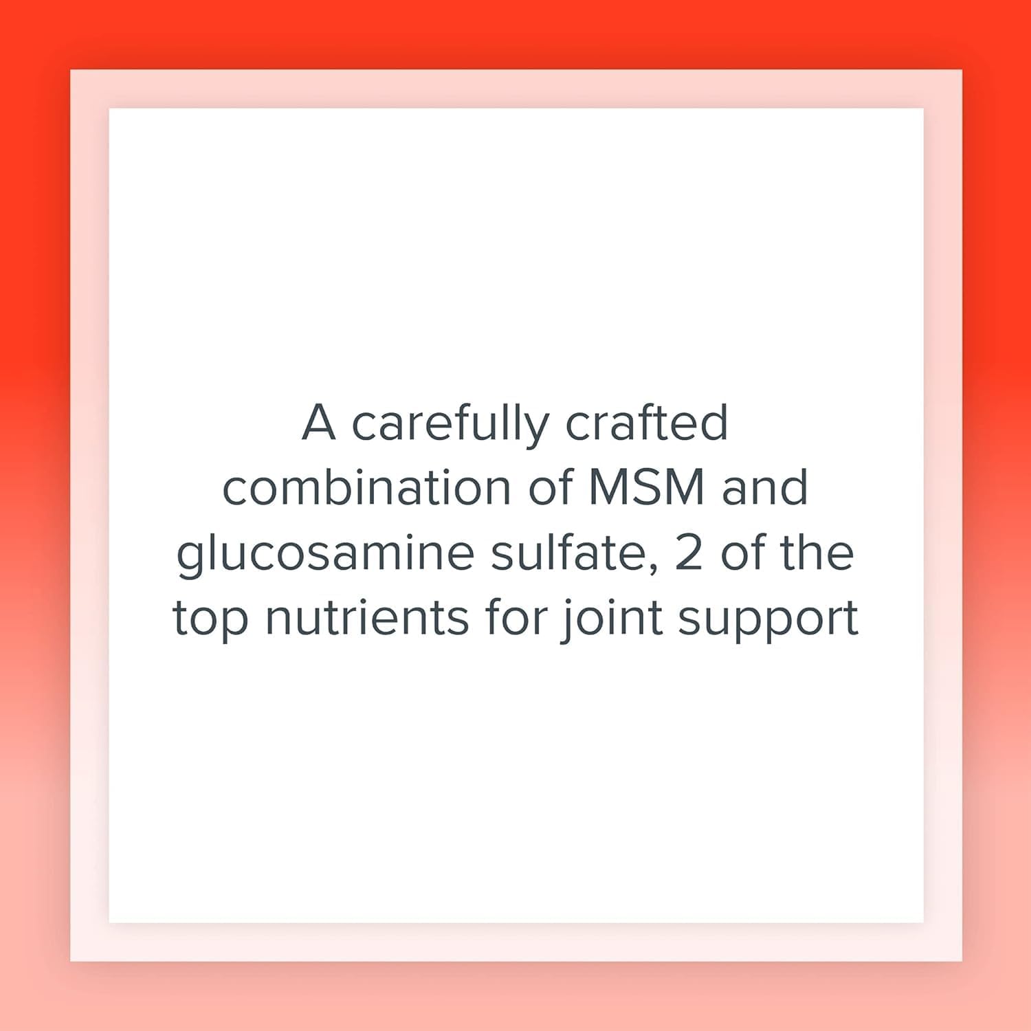 180 Capsules of Natural Factors MSM & Glucosamine Sulfate for Healthy Joints, Cartilage, and Connective Tissue