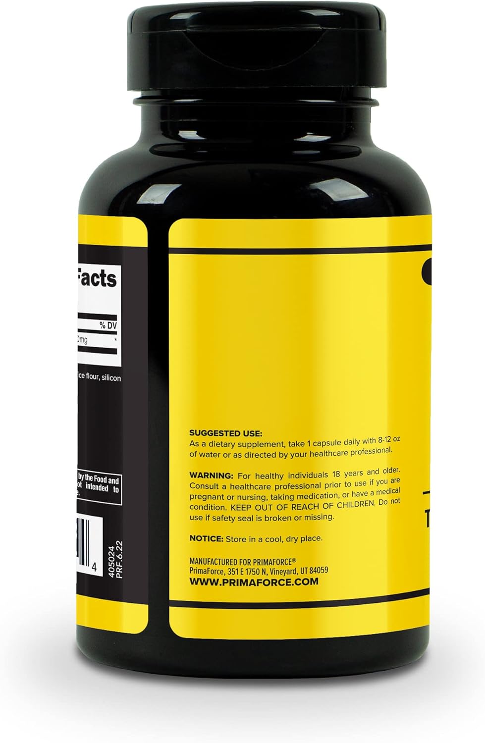 180 Capsules of Primaforce L-Tyrosine Supplement with 500mg Per Serving