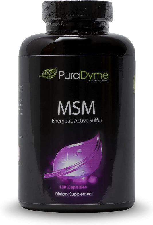 180 Capsules PuraDyme MSM with Cofactor Whole Food Blend