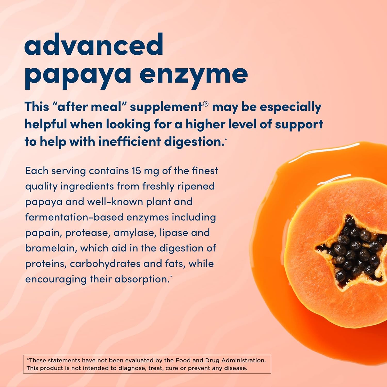 180 Chewable Papaya Enzyme Plus Tablets for Digestion - Non-GMO After-Meal Supplement - American Health