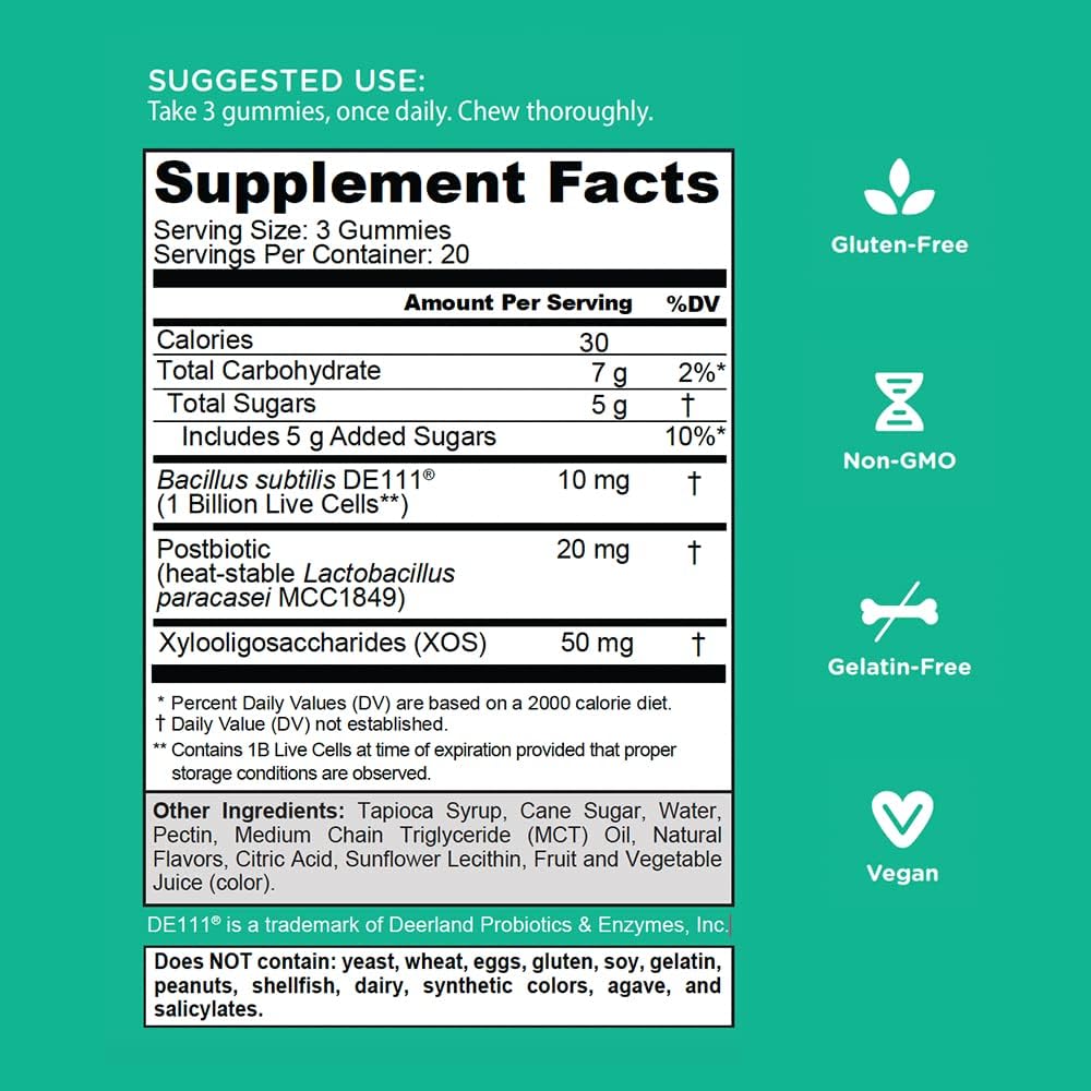 180 Count Goli Nutritional Supplement Gummies with Pre, Post, and Probiotics - Gluten-Free, Vegan, Non-GMO, Gelatin-Free - 3-in-1 Formula