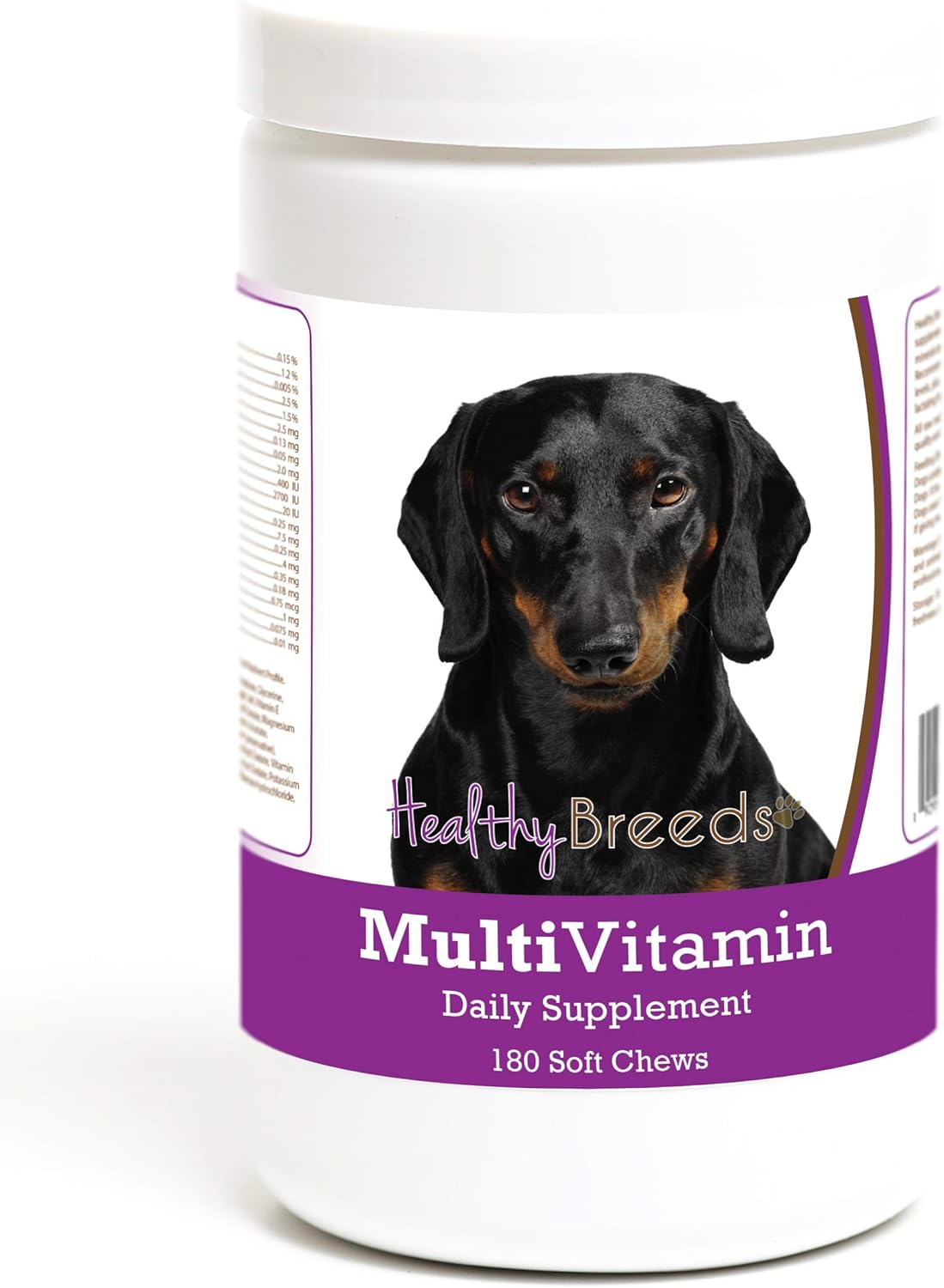 180 Count Healthy Breeds Dachshund Multivitamin Soft Chews for Dogs