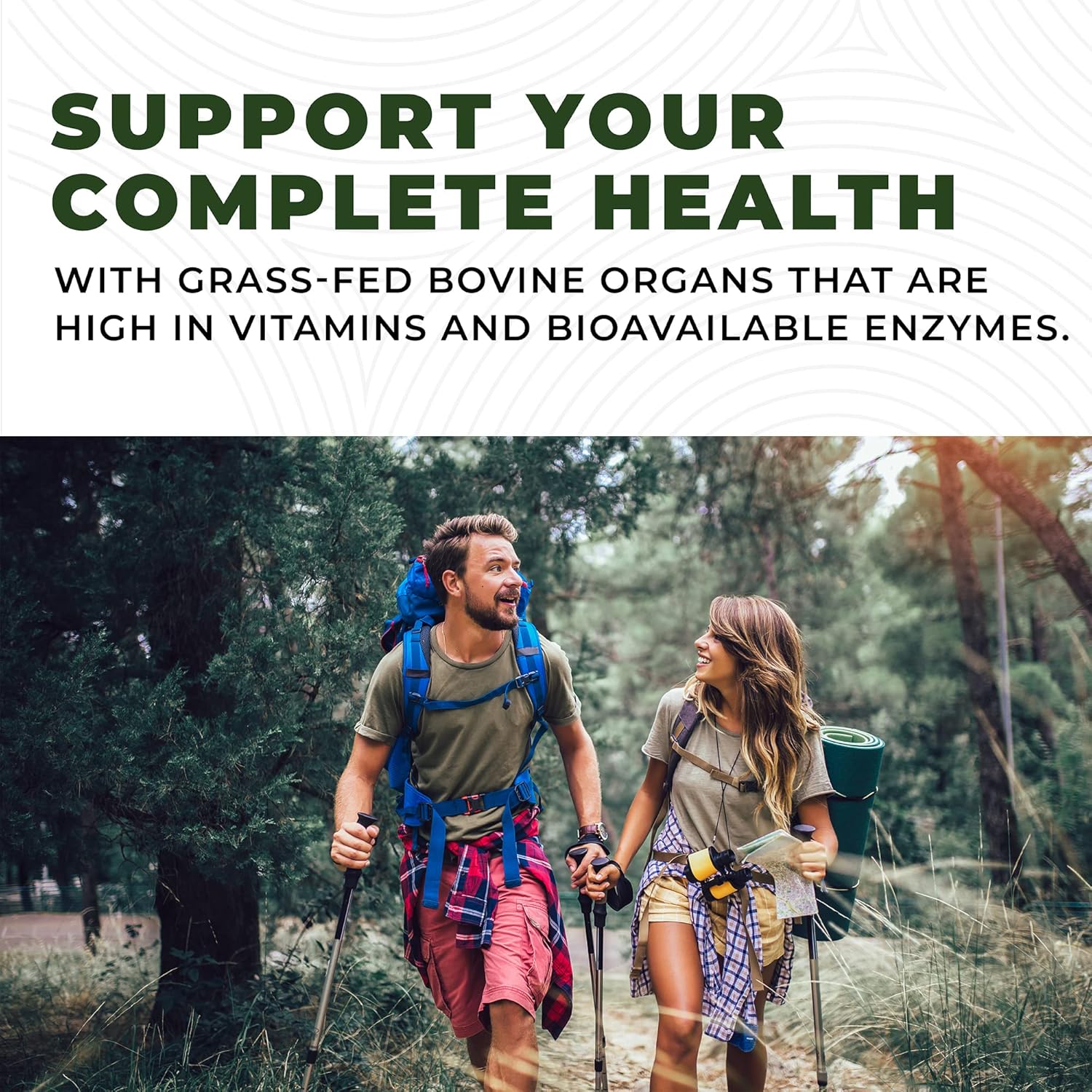 180 Count Left Coast Performance Bone Broth Capsules with Beef Organ Complex - Complete Nutrient Boost Pack