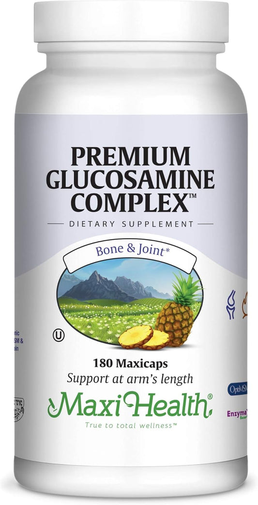 180 Count Maxi Health Premium Glucosamine Complex Supplement for Joint Support