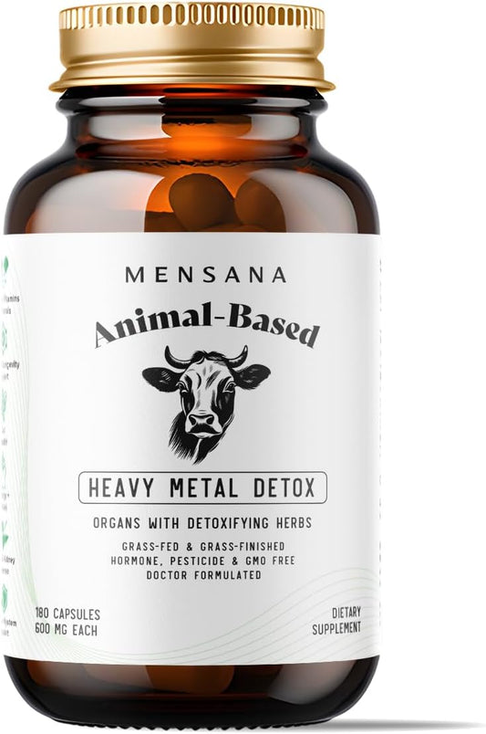 180-Count MENSANA Heavy Metal Detox Capsules for Kidney & Liver Cleanse - 30 Servings