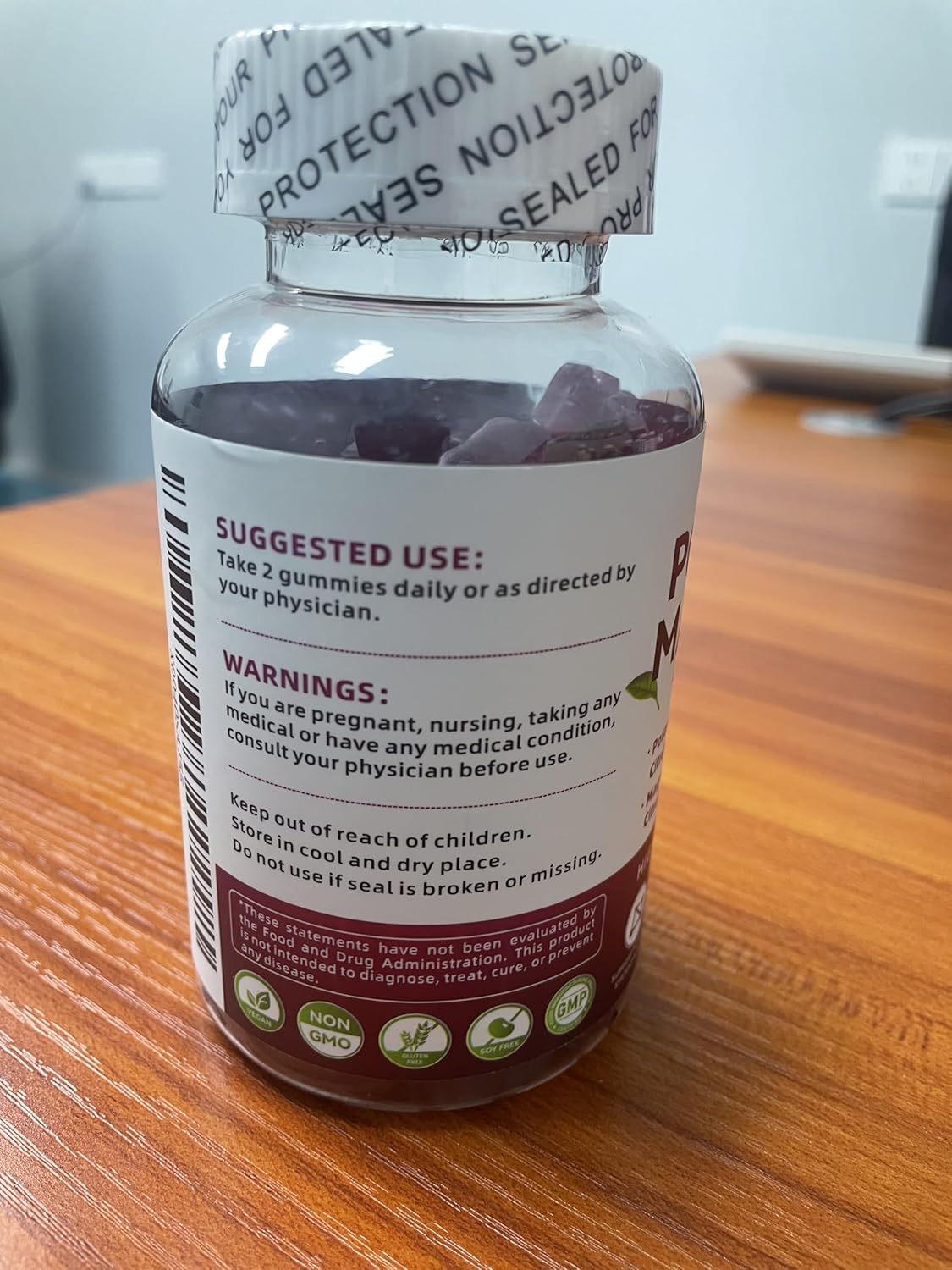 180 Count Pineapple and Elderberry Flavored Potassium Magnesium Gummies by NOAVII