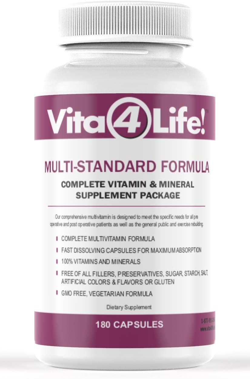 180 Count Vita4Life Bariatric Multivitamins with Multi-Standard Formula for Optimal Health