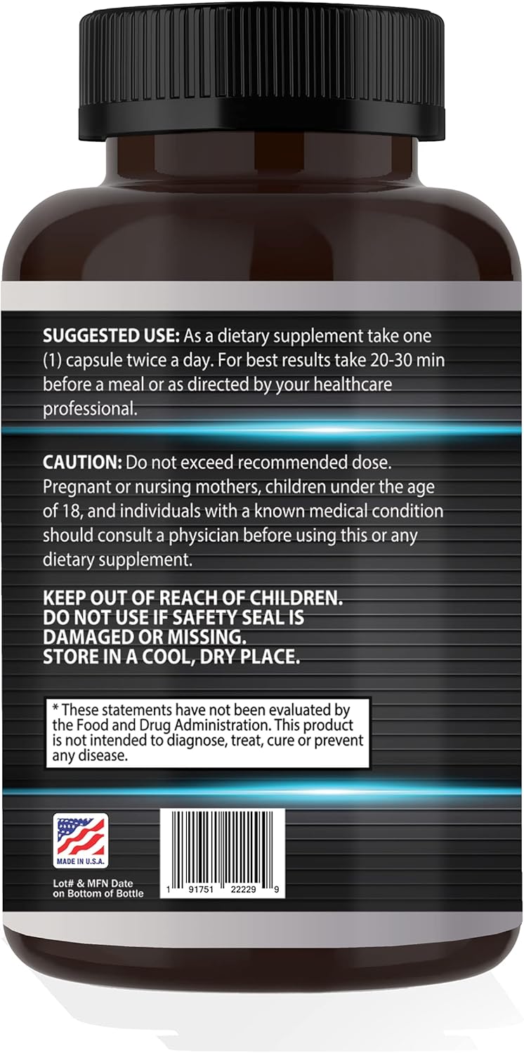 180 Ct Digestive Enzymes & Probiotics Blend with Protease, Lipase, Lactase, Galactosidase, Acidophilus, Casei, Plantarum.