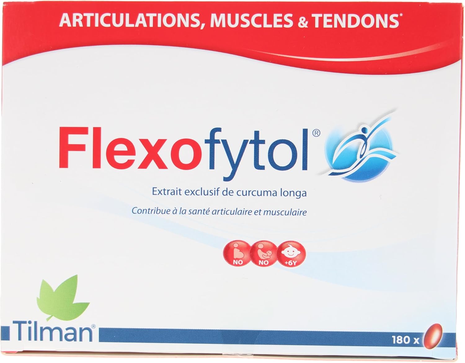180 Gel-Caps of Flexofytol Bio-optimized Turmeric Extract for Joint Health and Arthritis Support