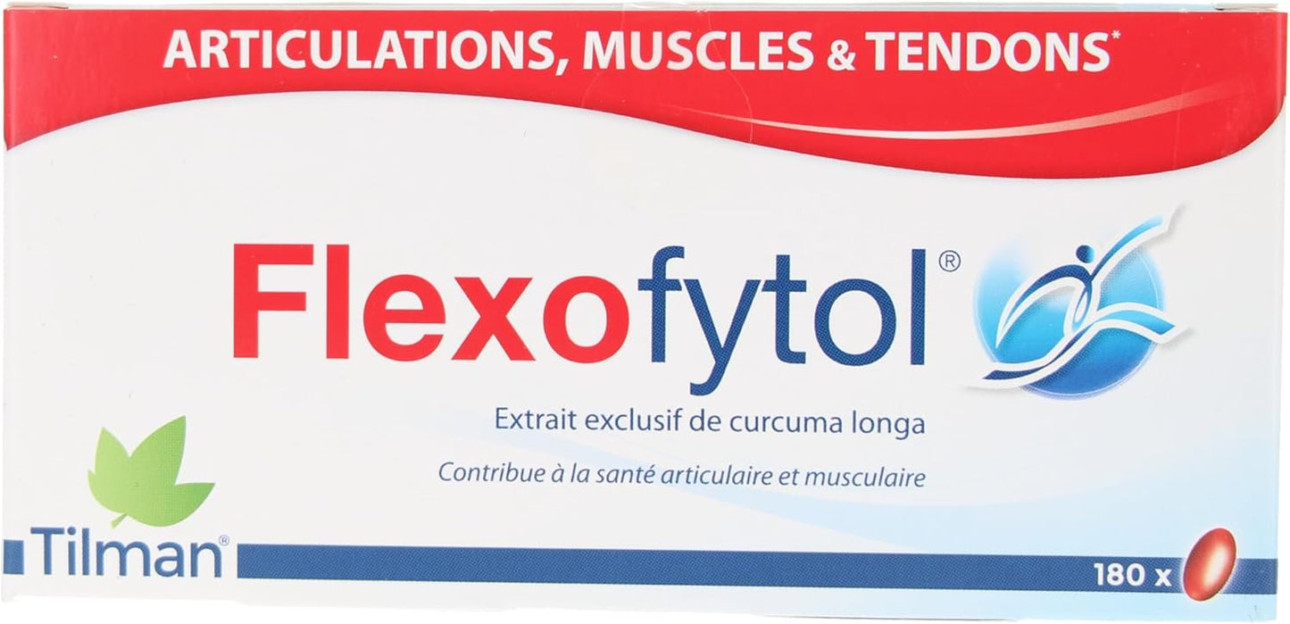 180 Gel-Caps of Flexofytol Bio-optimized Turmeric Extract for Joint Health and Arthritis Support