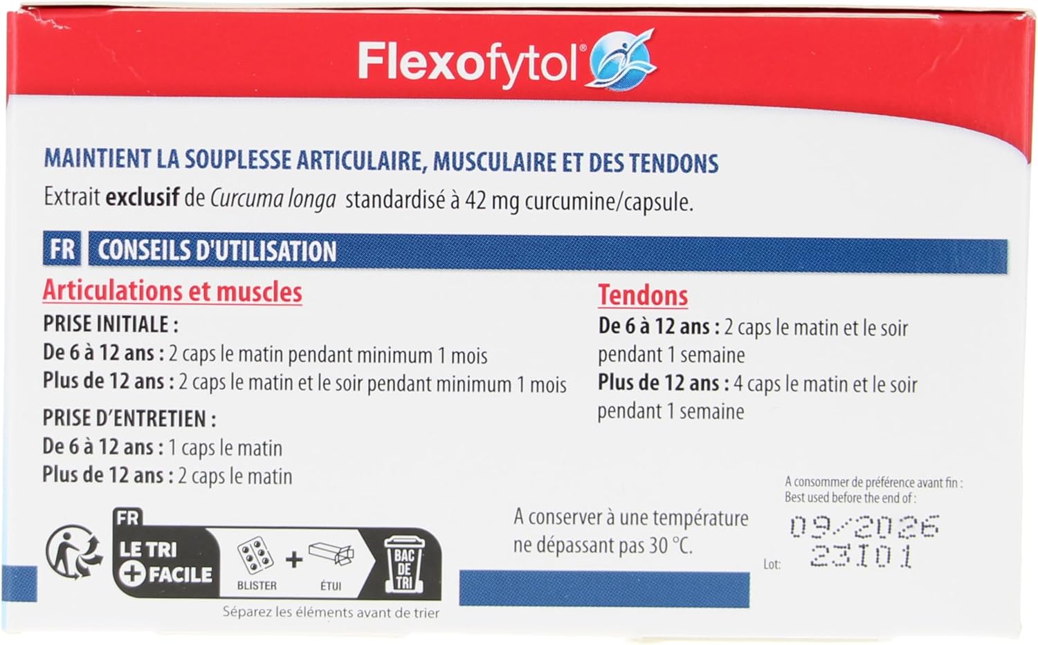 180 Gel-Caps of Flexofytol Bio-optimized Turmeric Extract for Joint Health and Arthritis Support