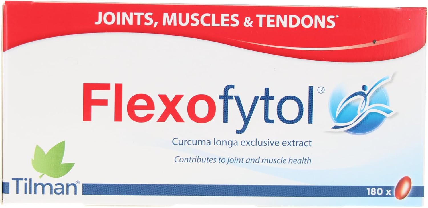 180 Gel-Caps of Flexofytol Bio-optimized Turmeric Extract for Joint Health and Arthritis Support