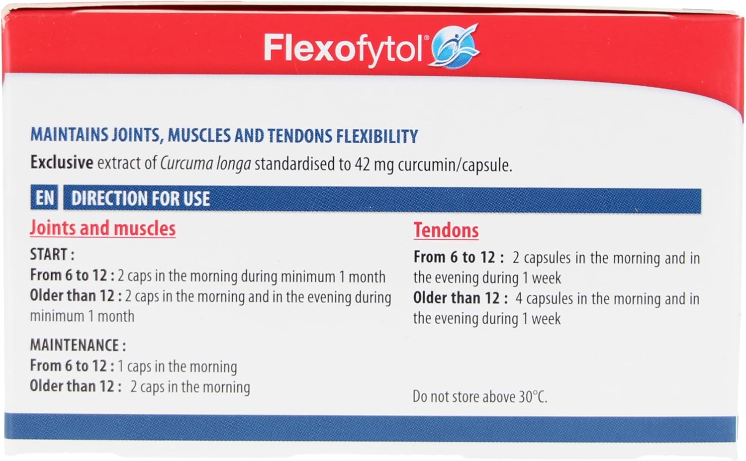 180 Gel-Caps of Flexofytol Bio-optimized Turmeric Extract for Joint Health and Arthritis Support