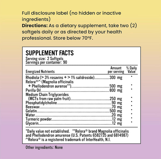 180 Softgels Alkaline for Life Adaptogenic Adrenal Balance Supplement