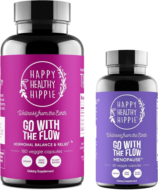 180ct Happy Healthy Hippie Go with The Flow Menopause Support & Hormone Balance for Women