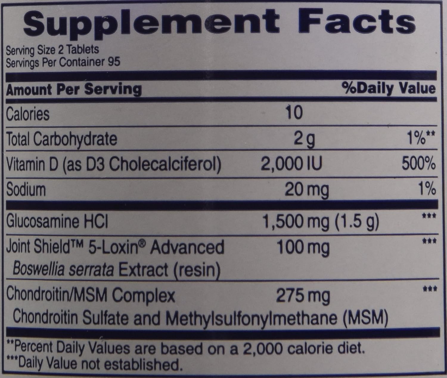 190 Caplets of Osteo Bi-Flex Triple Strength Glucosamine Chondroitin MSM with Vitamin D