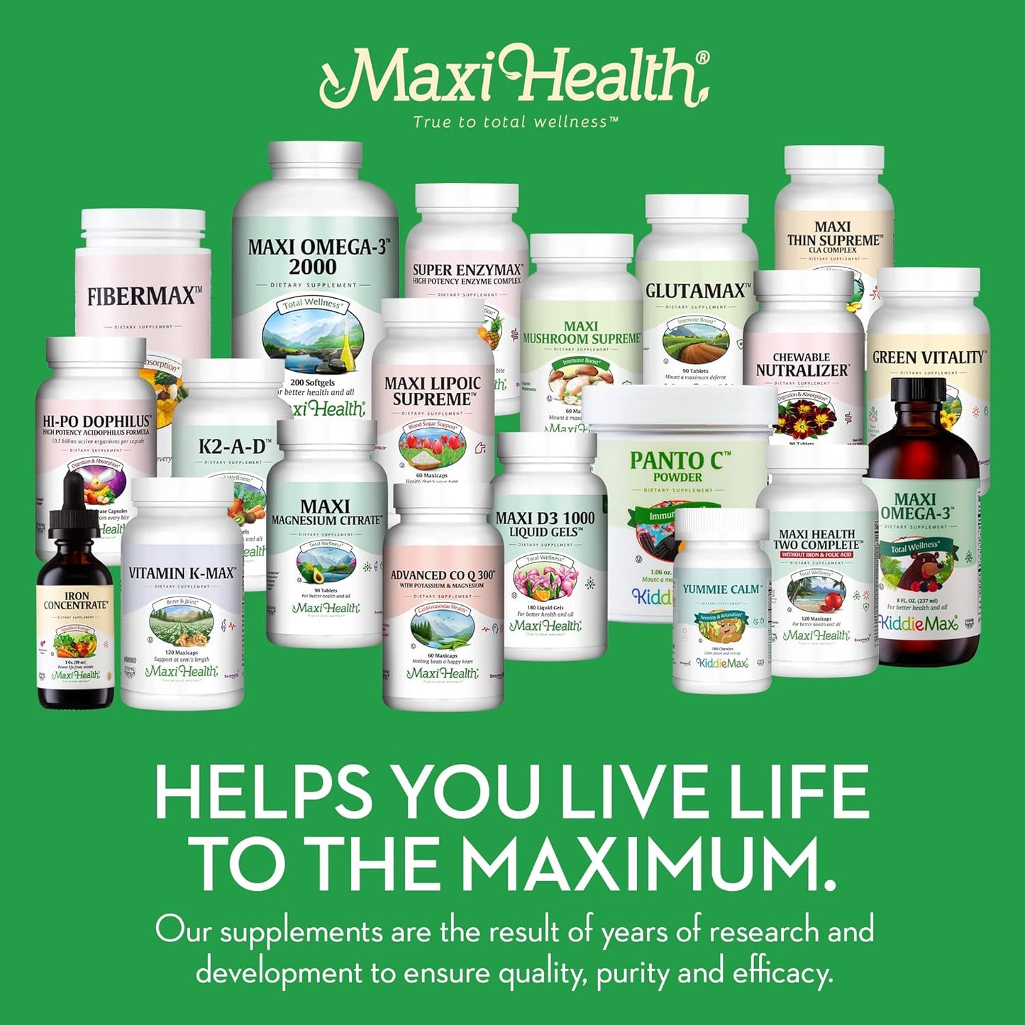 190 Capsules Maxi Health Triple Omega-3 Concentrate with Fish Oil and Vitamin D3 - 1000 IU