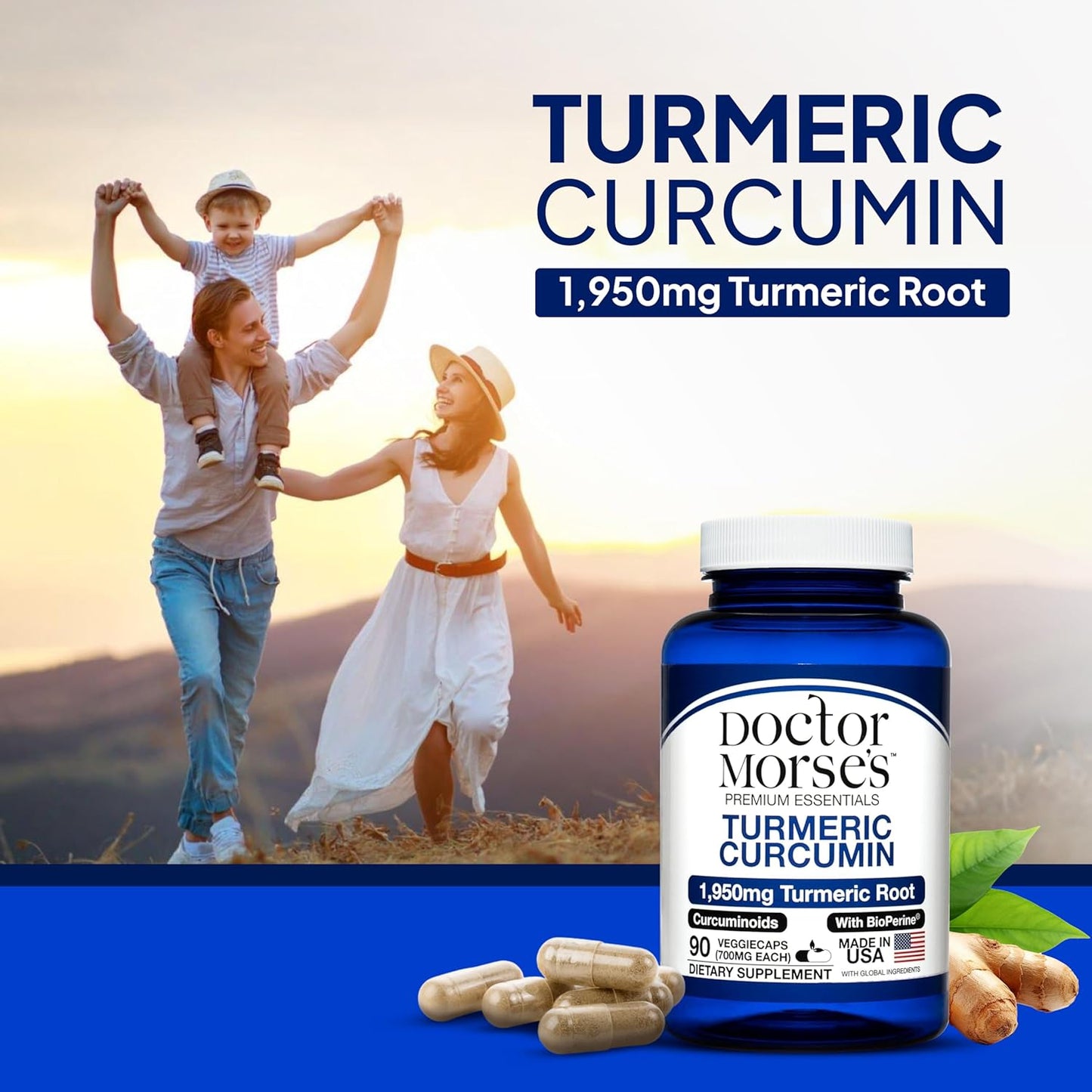 1950mg Turmeric Curcumin & 30000mg Cranberry Bundle for Joint, Urinary Tract, and Immune Support - with BioPerine, Vitamin C - 90 Capsules - BoostGo Australia