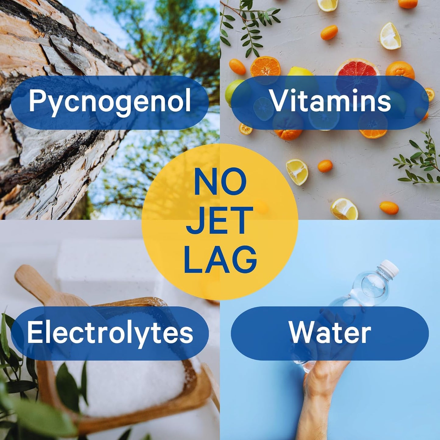 1ABOVE Variety Bundle: Anti Jet Lag, Energy & Immunity Effervescent Drink Tablets - Citrus & Berry Flavors - 20 Tablets