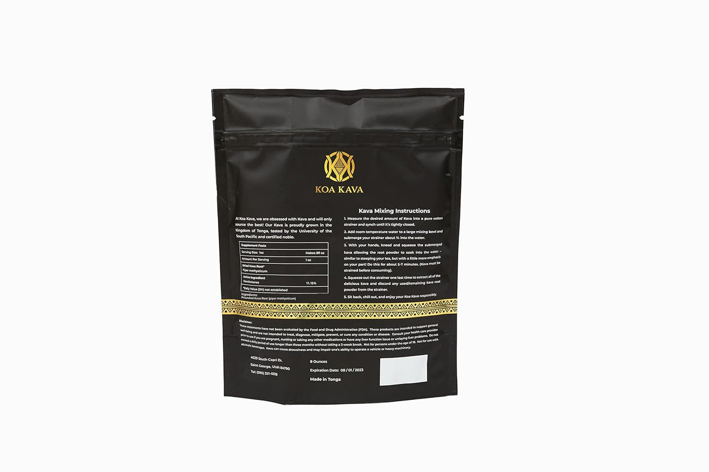 1kg Premium Kava Kava Powder Tea - Noble Tongan Root for Relaxation, Pouni ONO Drink from Vava'U