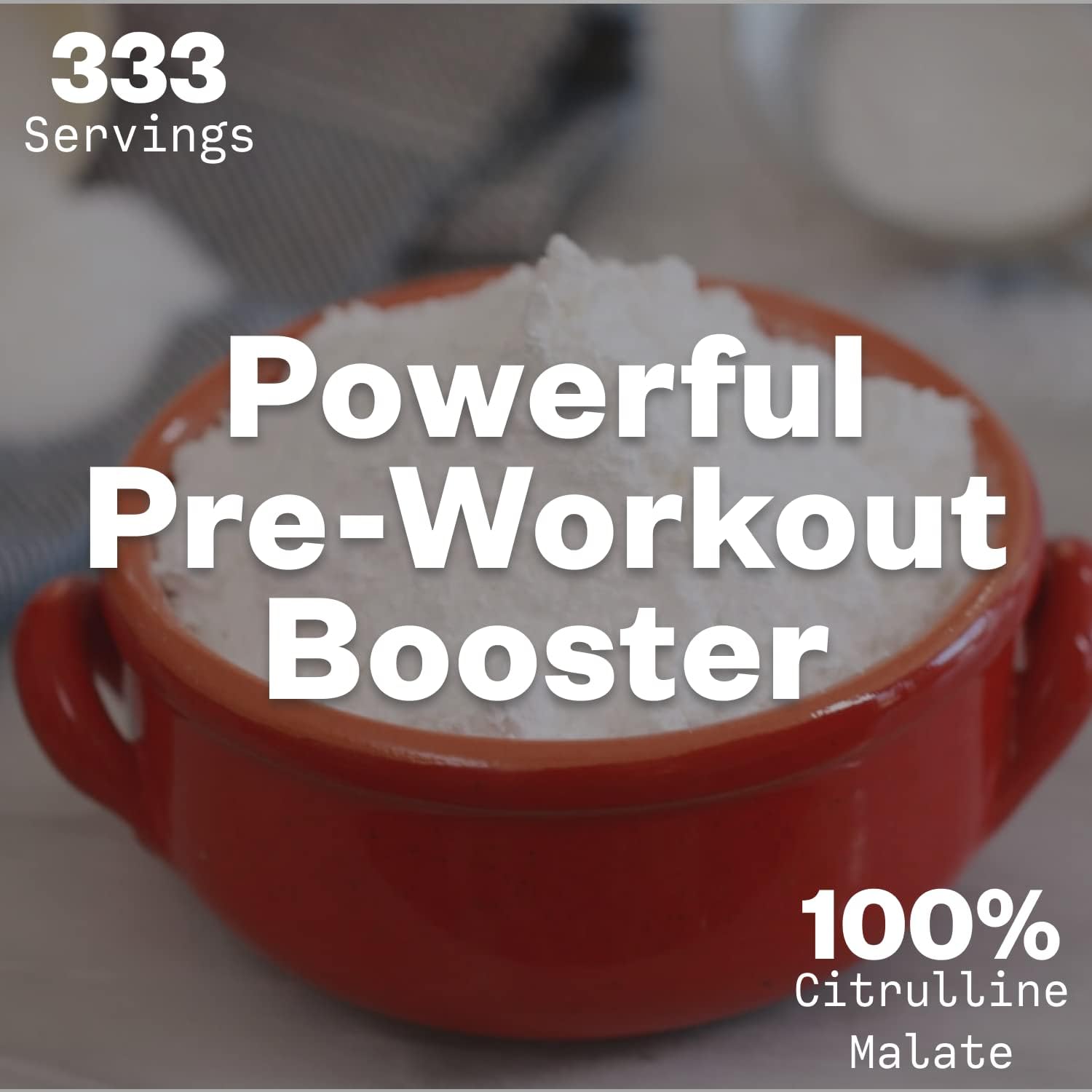 1kg Purisure Citrulline Malate 2:1 Powder - Boost Strength, Performance, and Energy with L-Arginine and L-Citrulline Pre-Workout Supplement - 334 Servings