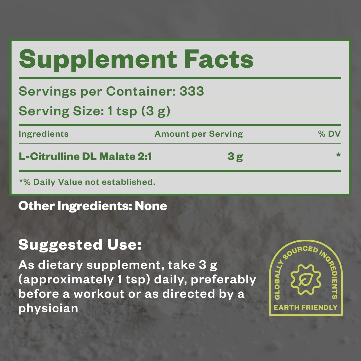 1kg Purisure Citrulline Malate 2:1 Powder - Boost Strength, Performance, and Energy with L-Arginine and L-Citrulline Pre-Workout Supplement - 334 Servings