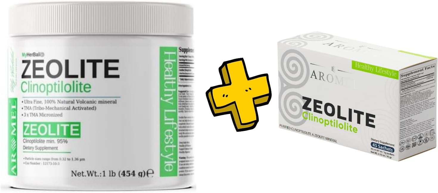 1lb Aromel Zeolite Powder - 454g | 45 Sachets Zeolite Powder