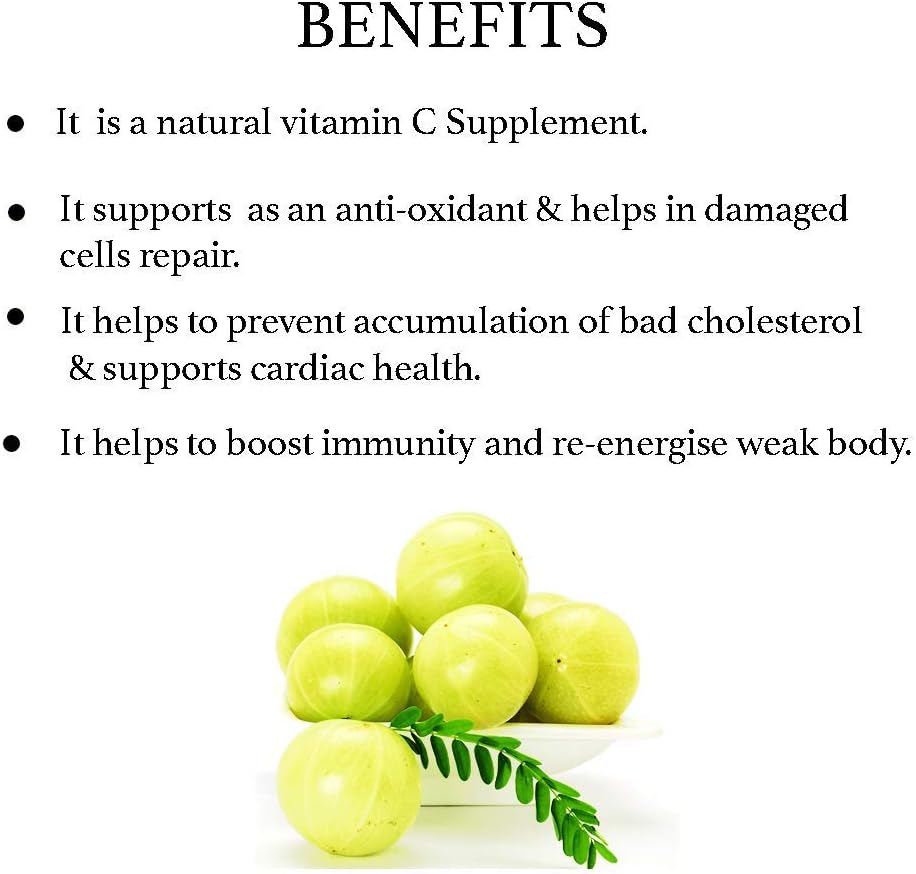 1lb Bixa Botanical Amla Powder - Herbal Supplement for Antioxidant & Immunity Boost - 16oz.