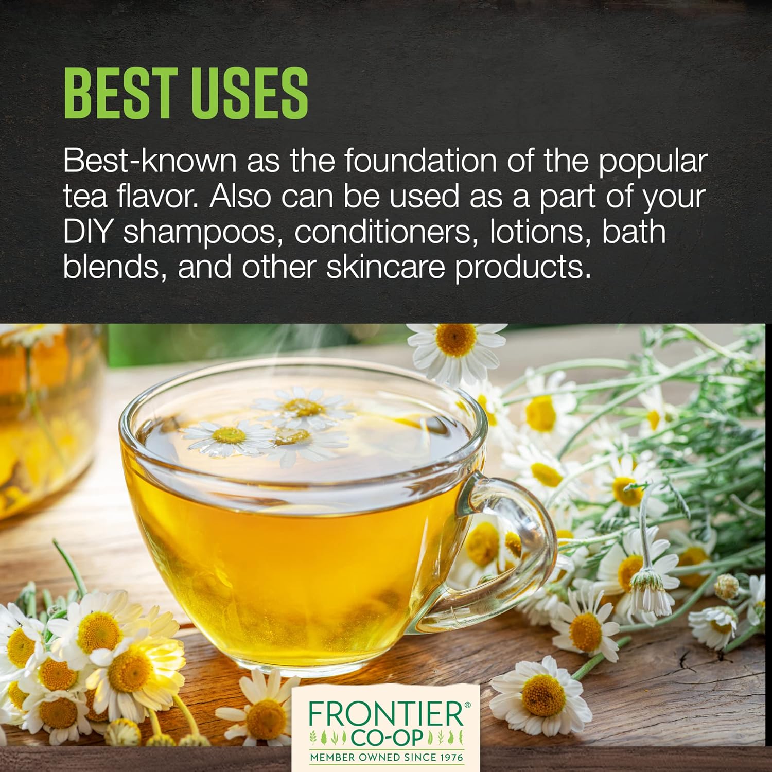 1lb Frontier Co-op Organic Whole Chamomile Flowers for Herbal Tea and Aromatherapy
